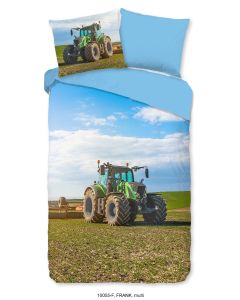 Dekbedovertrek Tractor groen Fendt van  Flanel  140x200/220 Trekker
