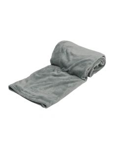 Plaid Fleece Uni jade groen 150x200, Deken voor op de bank , bed of picknick kleed