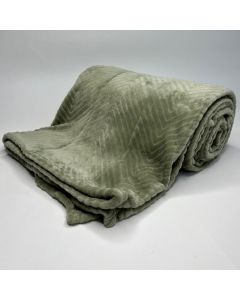Plaid Fleece Uni mint groen 150x200, Deken voor op de bank , bed of picknick kleed