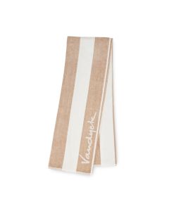 Palma strandlaken , kleur Almond , zand beige Van Dijck  100 x 200 cm