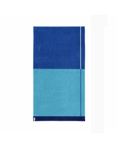 Seahorse strandlaken katoen Blok blauw 100x180 cm