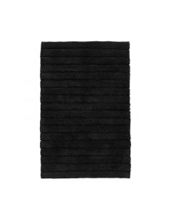 Seahorse  badmat Board, streep,  Zwart  zware kwaliteit 100% katoen