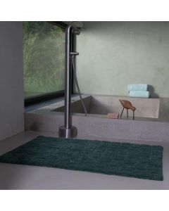 Seahorse  badmat  Metro, blok,  Donker groen  zware kwaliteit 100% katoen