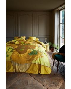 Tournesol yellow  dekbedovertrek - 100% Katoen  Satijn Bedding house 