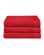 Seahorse Badgoed Pure red, rood  zachte badstof, baddoek 60x110, 100% katoen