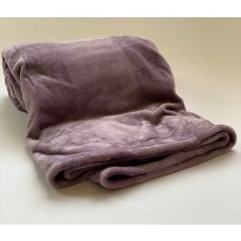 Plaid Uni lavendel 150x200, Deken voor op de bank , bed of picknick kleed